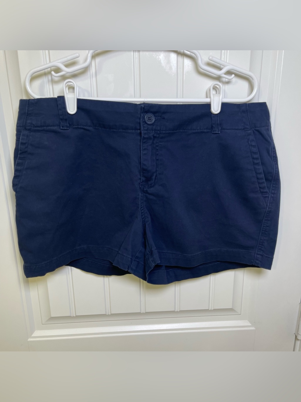 Maurices Womenâs 15/16 Navy Cotton Blend Khaki Shorts Summer Vacation